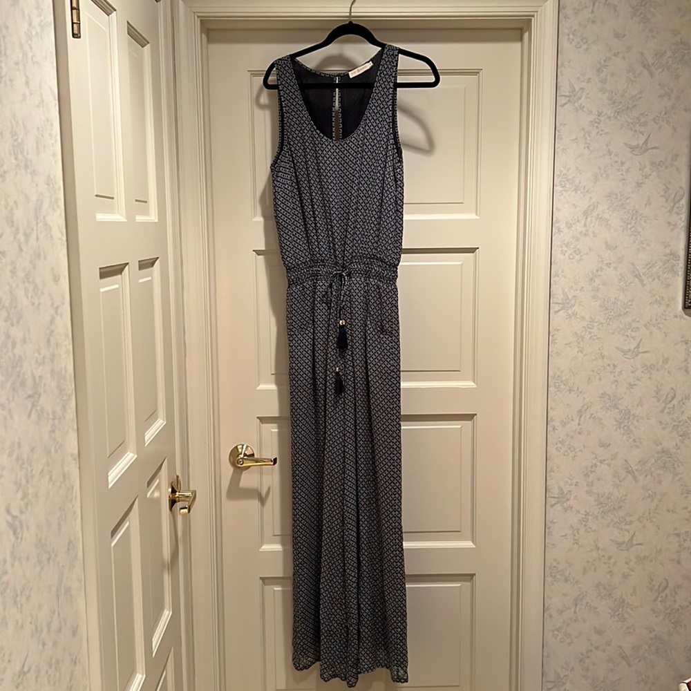 Tory Burch Navy Jump Suit with pockets